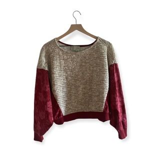 Anthropologie Saturday Sunday beachy texture pullover size XS